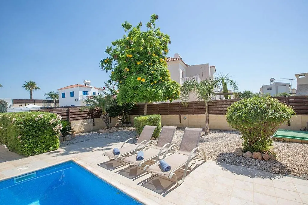 Villa Thekla - Modern 3 Bedroom Ayia Thekla Villa With Pool - Close To The Beach-1
